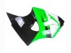Kawasaki ZX6R Motorrad Verkleidung 1998-1999 - Grun Weiss Glanzendes Schwarz