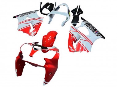 Kawasaki ZX6R Motorrad Verkleidung 2000-2002 - Weiss Rot Schwarz