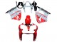 Kawasaki ZX6R Motorrad Verkleidung 2000-2002 - Weiss Rot Schwarz
