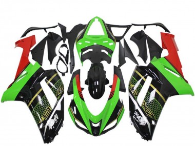 Kawasaki ZX6R Motorrad Verkleidung 2007-2008 - Grun Schwarz