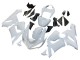 Kawasaki ZX6R Motorrad Verkleidung 2005-2006 - Weiss