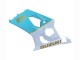 Suzuki GSXR 1000 Motorrad Verkleidung 2003-2004 - Weiss Hellblau Gold