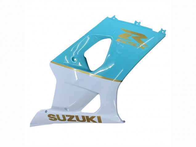 Suzuki GSXR 1000 Motorrad Verkleidung 2003-2004 - Weiss Hellblau Gold