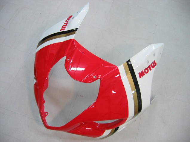 Suzuki GSXR 1000 Motorrad Verkleidung 2003-2004 - Weiss Rot Motul Lucky Strike