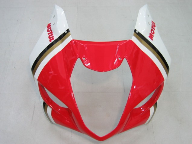 Suzuki GSXR 1000 Motorrad Verkleidung 2003-2004 - Weiss Rot Motul Lucky Strike