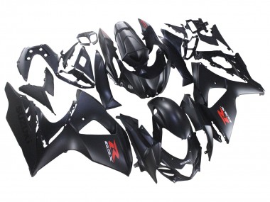 Suzuki GSXR 1000 Motorrad Verkleidung 2007-2008 - Matt Schwarz Rot Aufkleber