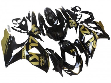 Suzuki GSXR 1000 Motorrad Verkleidung 2009-2016 - Glanzendes Schwarz Gold