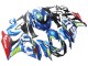 Suzuki GSXR 1000 Motorrad Verkleidung 2009-2016 - Hellblau Grun Rot Motul