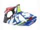 Suzuki GSXR 1000 Motorrad Verkleidung 2009-2016 - Hellblau Grun Rot Motul