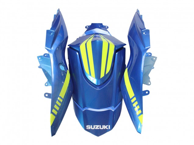 Suzuki GSXR 1000 Motorrad Verkleidung 2009-2016 - Hellblau Grun Rot Motul