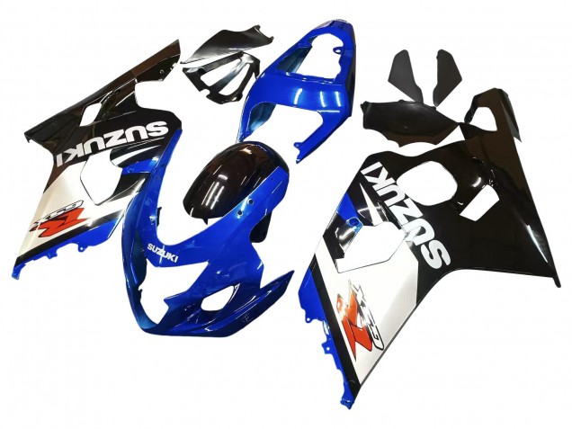 Suzuki GSXR 600 / GSXR 750 Motorrad Verkleidung 2004-2005 - Blau Weiss Schwarz