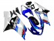 Suzuki GSXR 600 / GSXR 750 Motorrad Verkleidung 2004-2005 - Weiss Blau Schwarz Rot