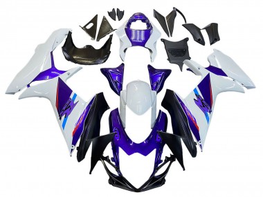 Suzuki GSXR 600 / GSXR 750 Motorrad Verkleidung 2011-2024 - Blau Lila Weiss