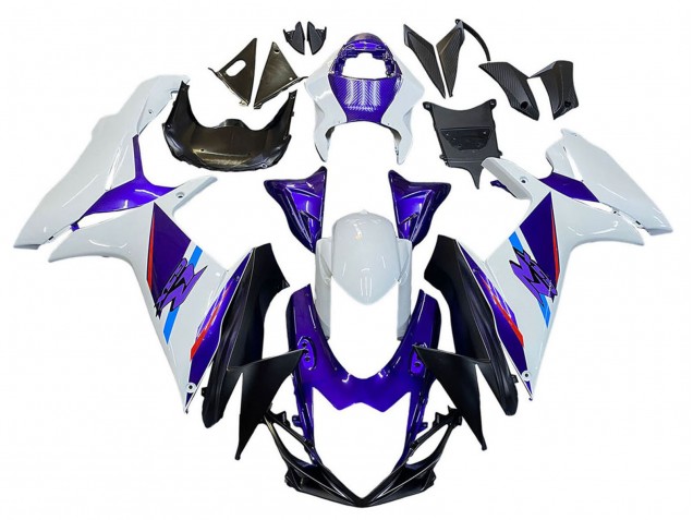 Suzuki GSXR 600 / GSXR 750 Motorrad Verkleidung 2011-2024 - Blau Lila Weiss
