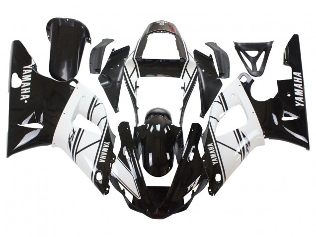 Yamaha YZF 1000 R1 Motorrad Verkleidung 2000-2001 - Weiss Schwarz