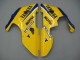 Yamaha YZF 1000 R1 Motorrad Verkleidung 2000-2001 - Weiss Gelb Blau Motul Kamel