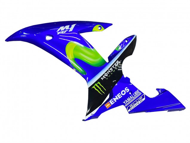 Yamaha YZF 1000 R1 Motorrad Verkleidung 2002-2003 - Blau Schwarz Grun MoviStar ENEOS Monster