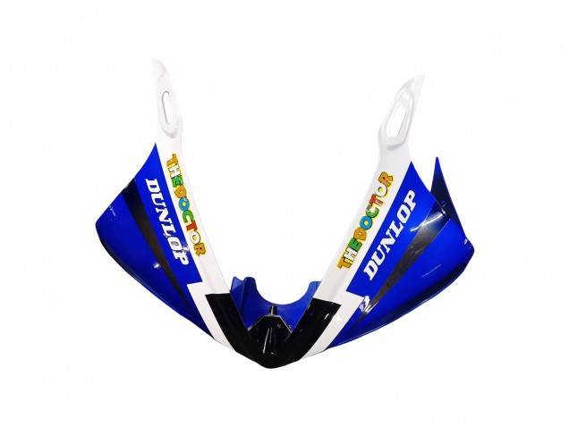 Yamaha YZF 600 R6 Motorrad Verkleidung 2005 - Weiss Blau Dunlop Fiat Motul