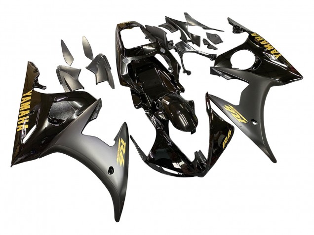 Yamaha YZF 600 R6 Motorrad Verkleidung 2005 - Schwarzes Gold