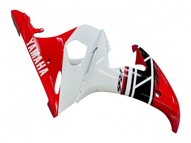 Yamaha YZF 600 R6 Motorrad Verkleidung 2005 - Weiss Rot Glanzendes Schwarz