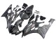 Yamaha YZF 600 R6 Motorrad Verkleidung 2006-2007 - Matt Schwarz Silber Flamme