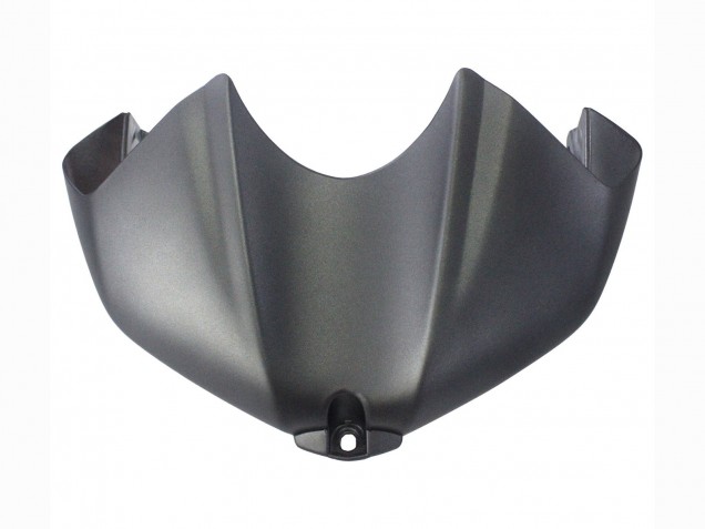 Yamaha YZF 600 R6 Motorrad Verkleidung 2006-2007 - Matt Schwarz Silber Flamme