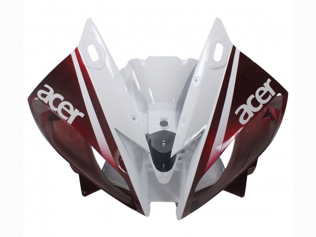 Yamaha YZF 600 R6 Motorrad Verkleidung 2006-2007 - Weiss Kastanienbraun Rot Fiat Acer Yamalube
