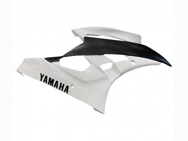 Yamaha YZF 600 R6 Motorrad Verkleidung 2006-2007 - Weiss Matt Schwarz