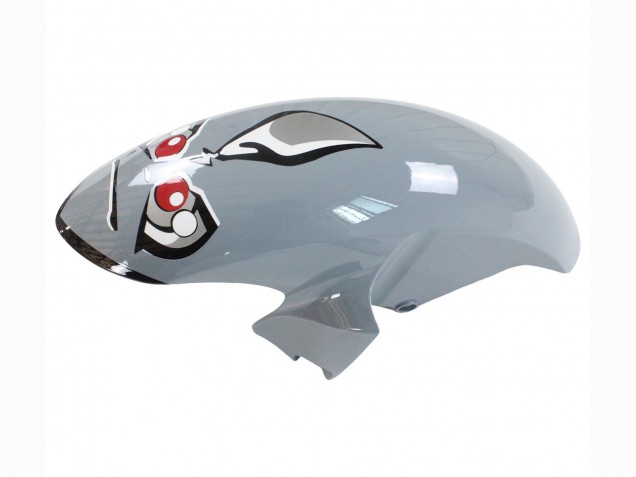 Yamaha YZF 600 R6 Motorrad Verkleidung 2008-2016 - Silber Schwarz Rot Hai 4