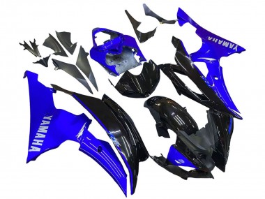 Yamaha YZF 600 R6 Motorrad Verkleidung 2008-2016 - Blau Glanzendes Schwarz
