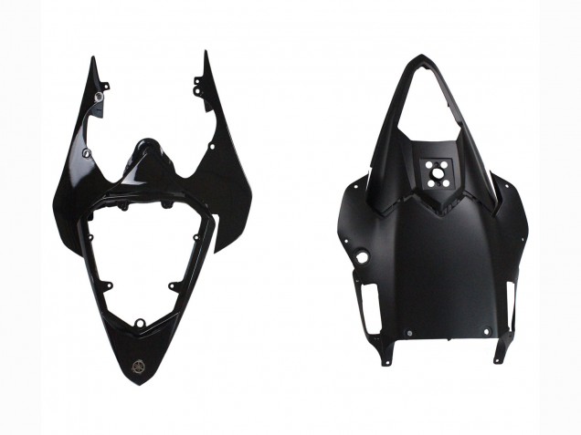 Yamaha YZF 600 R6 Motorrad Verkleidung 2008-2016 - Glanzendes Schwarz Matt Schwarz