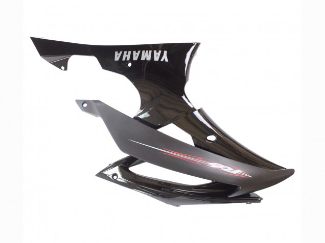 Yamaha YZF 600 R6 Motorrad Verkleidung 2008-2016 - Glanzendes Schwarz Matt Schwarz
