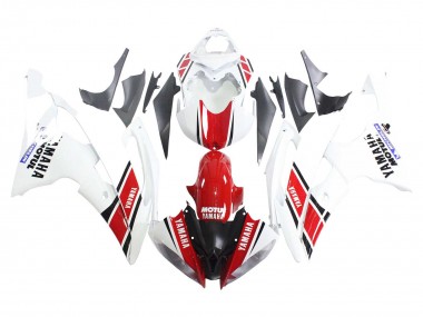 Yamaha YZF 600 R6 Motorrad Verkleidung 2008-2016 - Weiss Rot Schwarz Motul Michelin