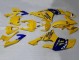 Yamaha YZF 600 R6 Motorrad Verkleidung 2008-2016 - Gelb Blau Kamel Motul Michelin