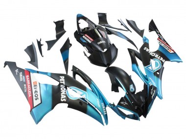 Yamaha YZF 600 R6 Motorrad Verkleidung 2008-2016 - Hellblau Matt Schwarz Petronas ENEOS