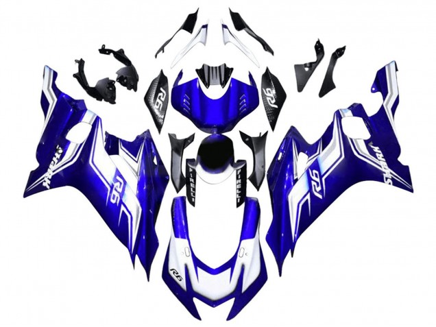 Yamaha YZF 600 R6 Motorrad Verkleidung 2017-2023 - Weiss Blau