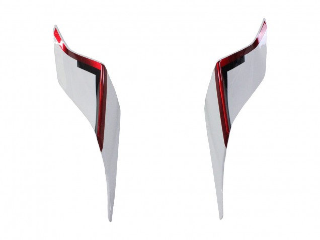 Yamaha YZF 600 R6 Motorrad Verkleidung 2017-2023 - Weiss Rot Schwarz