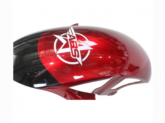Yamaha YZF 600 R6 Motorrad Verkleidung 2017-2023 - Weiss Rot Schwarz