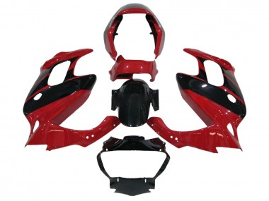 Honda VTR1000F Motorrad Verkleidung 1997-2005 - Rot Glanzendes Schwarz