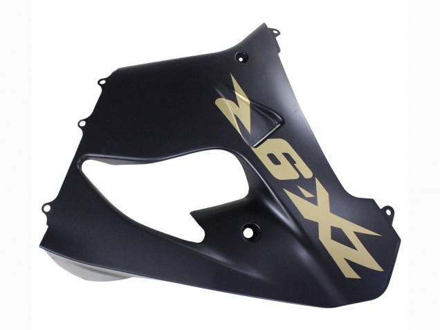 Kawasaki ZX9R Motorrad Verkleidung 2000-2001 - Matt Schwarz Gold