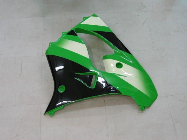 Kawasaki ZX9R Motorrad Verkleidung 2000-2001 - Grun Silber Schwarz