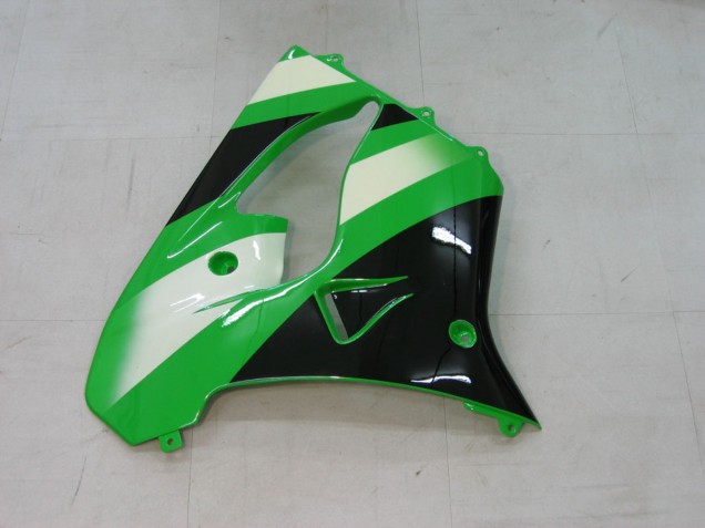 Kawasaki ZX9R Motorrad Verkleidung 2000-2001 - Grun Silber Schwarz