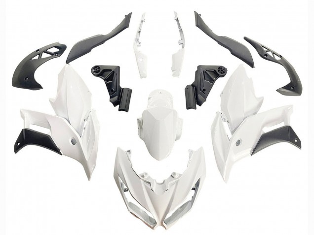 Kawasaki Versys 650 Motorrad Verkleidung 2015-2021 - Weiss Matt Schwarz