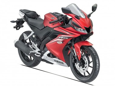 Yamaha YZF R15 Motorrad Verkleidung 2018-2024 - Matt Rot Schwarz