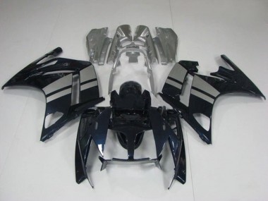 Yamaha FJR1300 Motorrad Verkleidung 2013-2015 - Glanzendes Schwarz Silber