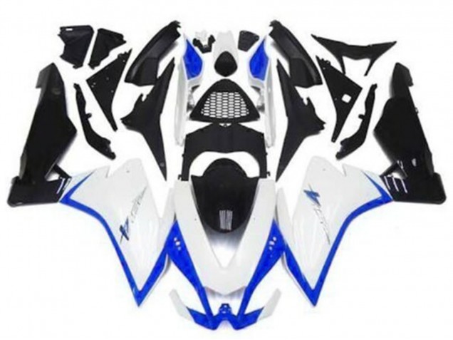 Aprilia RSV4 1000 Motorrad Verkleidung 2009-2015 - Weiss Blau Schwarz