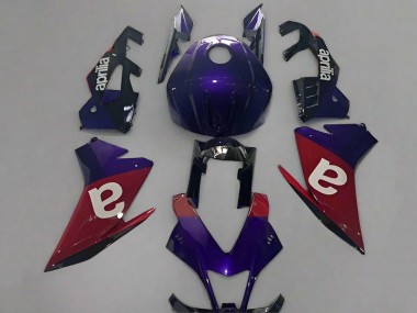 Aprilia RSV4 1000 Motorrad Verkleidung 2009-2015 - Lila Rot