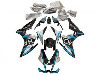 Aprilia RSV4 1000 Motorrad Verkleidung 2009-2015 - Silber Schwarz Blau