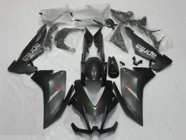 Aprilia RSV4 1000 Motorrad Verkleidung 2009-2015 - Matt Schwarz Silber Rot Aufkleber