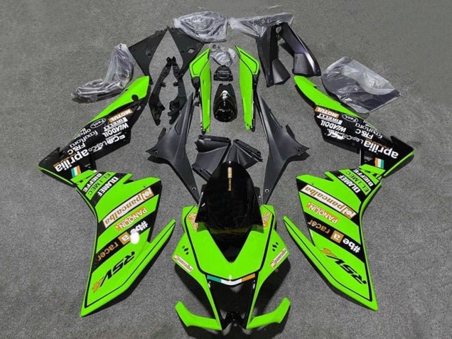 Aprilia RSV4 1000 Motorrad Verkleidung 2009-2015 - Grun Schwarz
